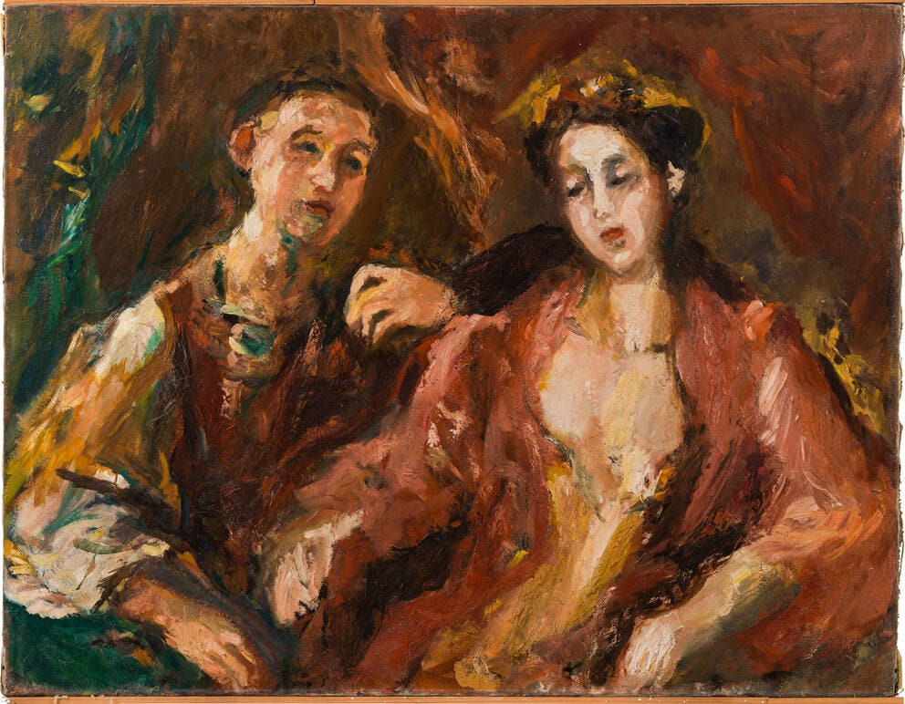 In the Theater Box with Female Companion