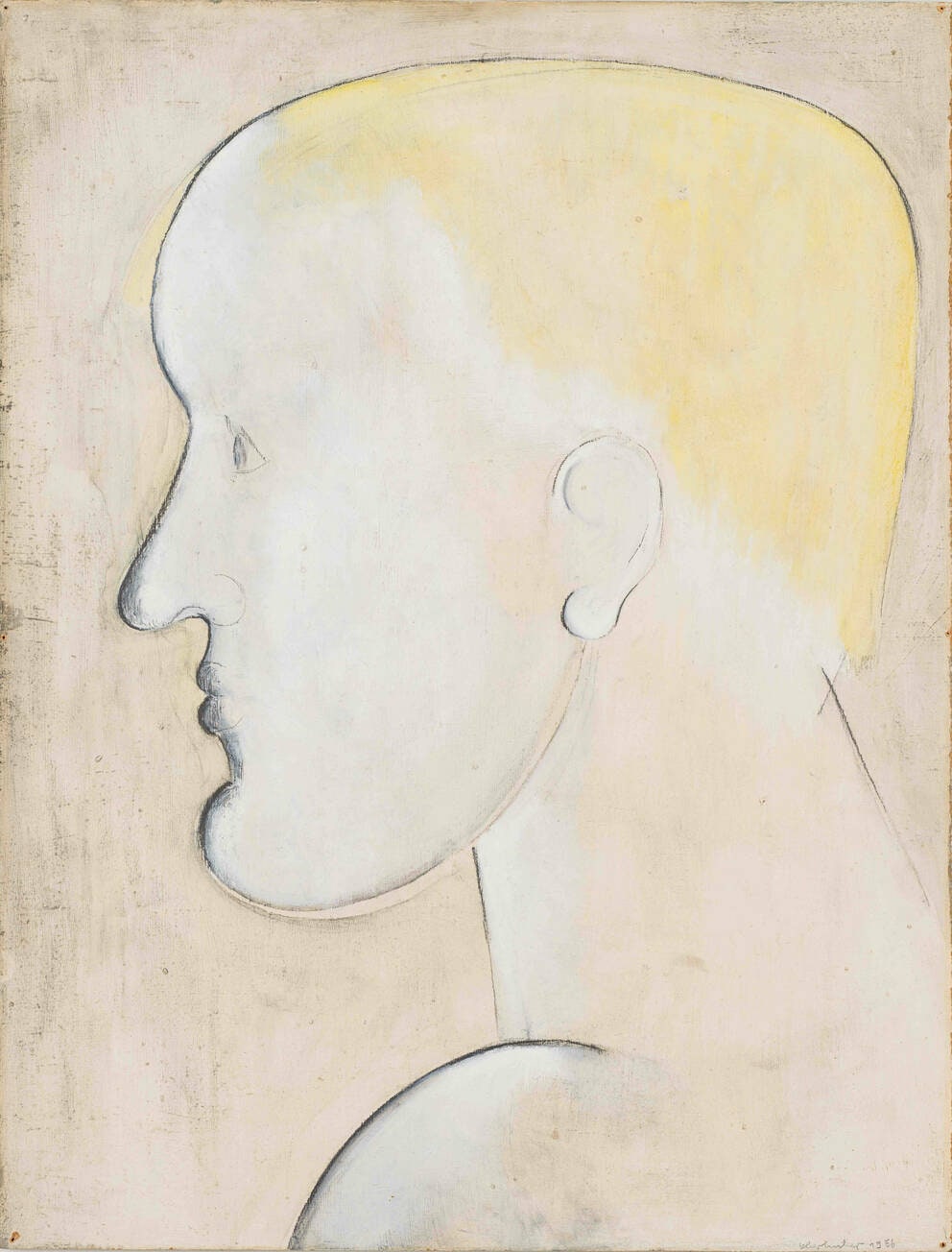 Head of Man Looking Left