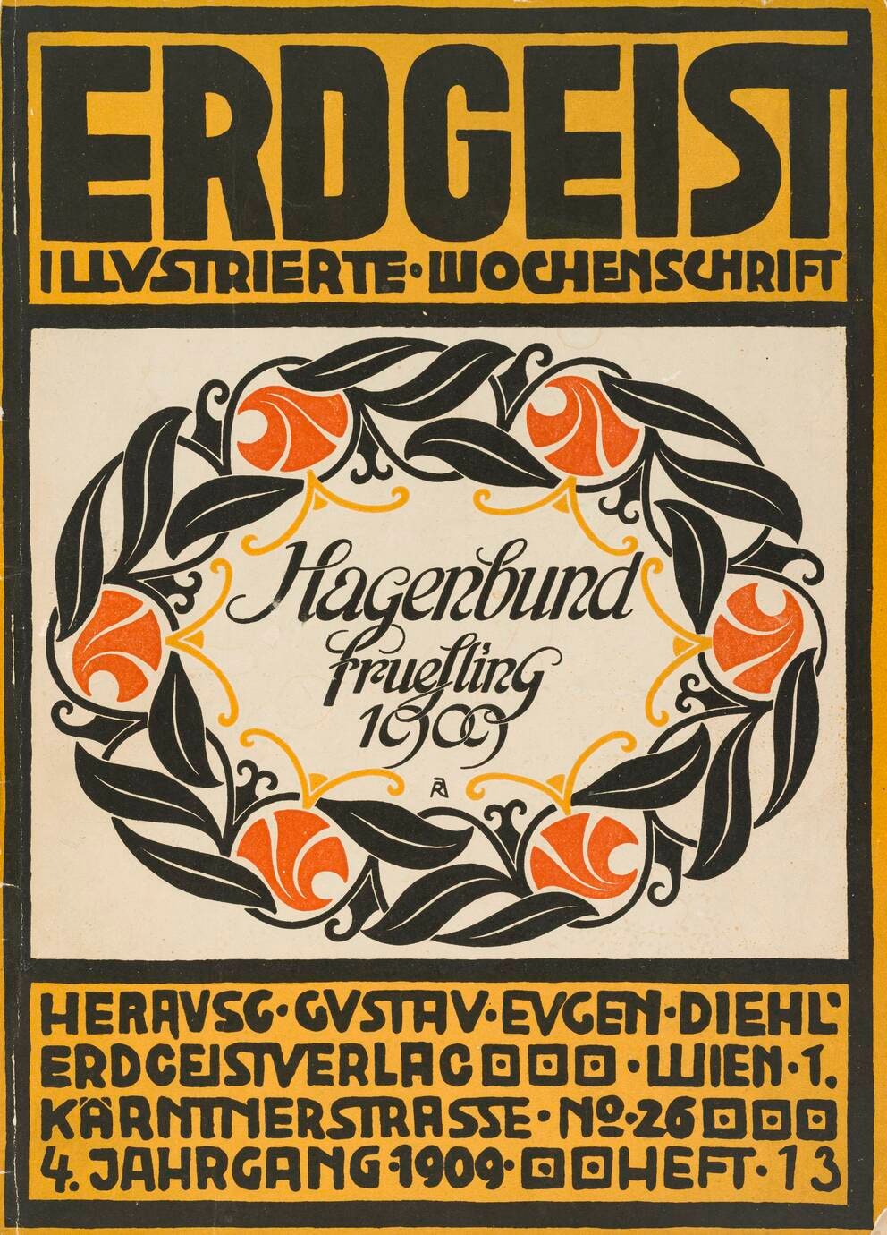 Erdgeist. Catalogue of the *29th Exhibition of the Hagenbund. Spring Exhibition*