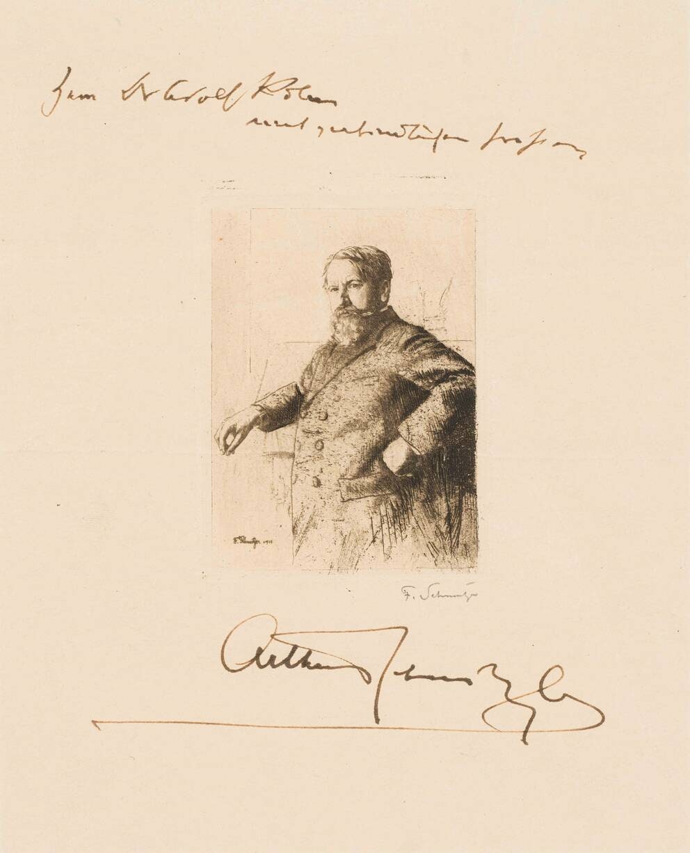 Arthur Schnitzler, Portrait of the poet