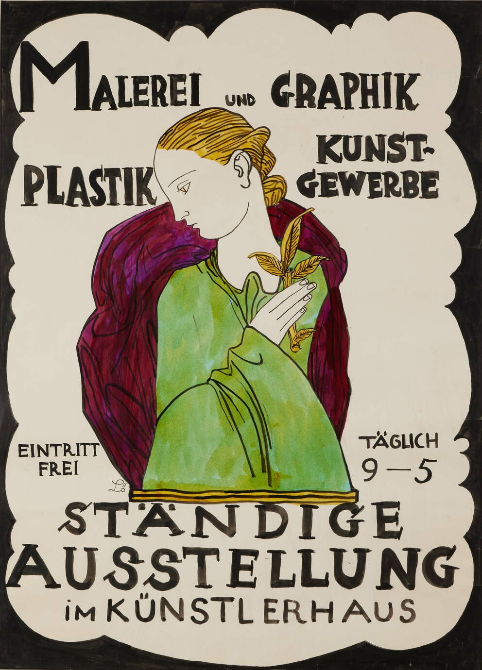 Poster design for the *Permanent Exhibition at the Künstlerhaus*
