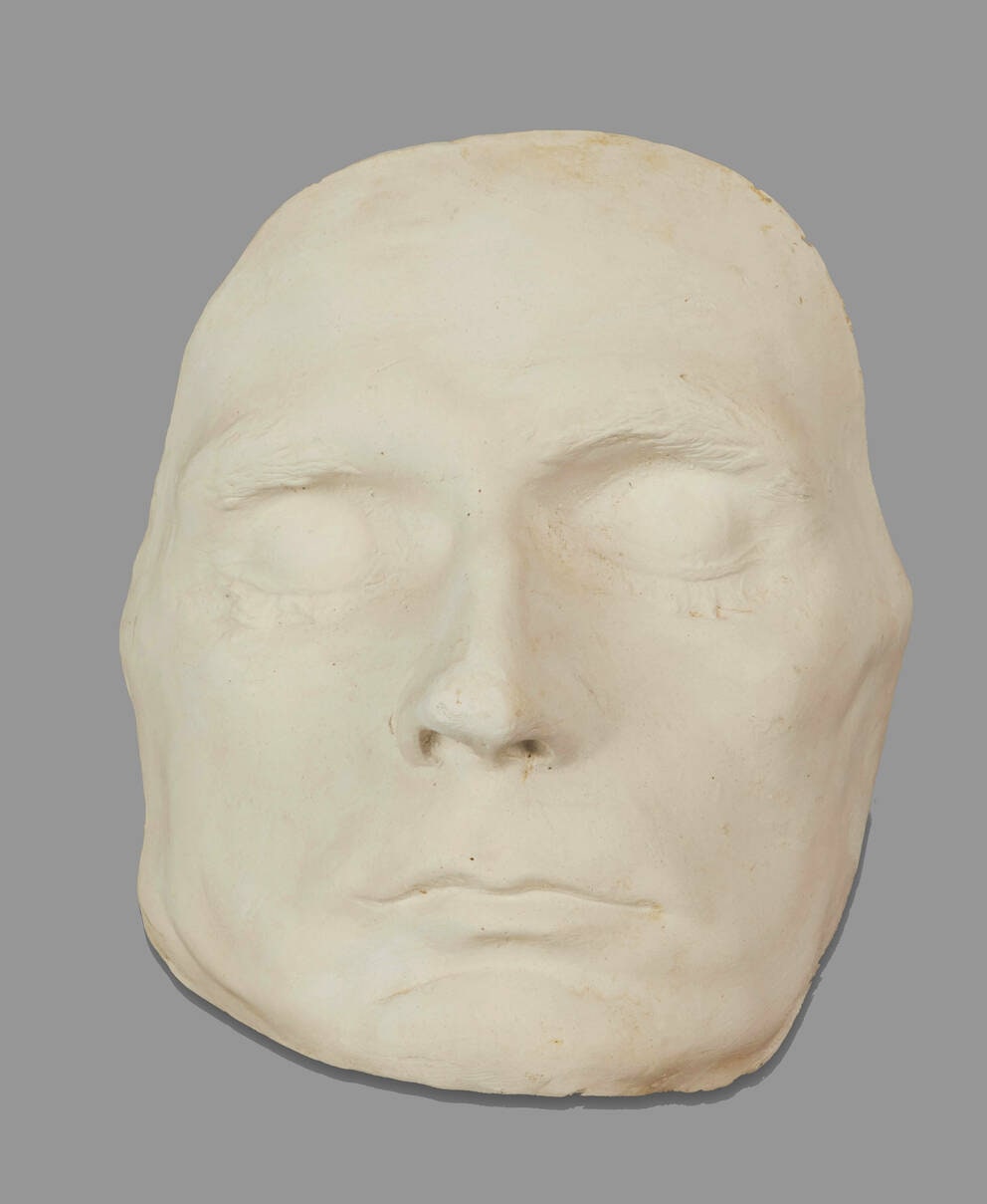 Death mask of Egon Schiele, taken by Gustinus Ambrosi