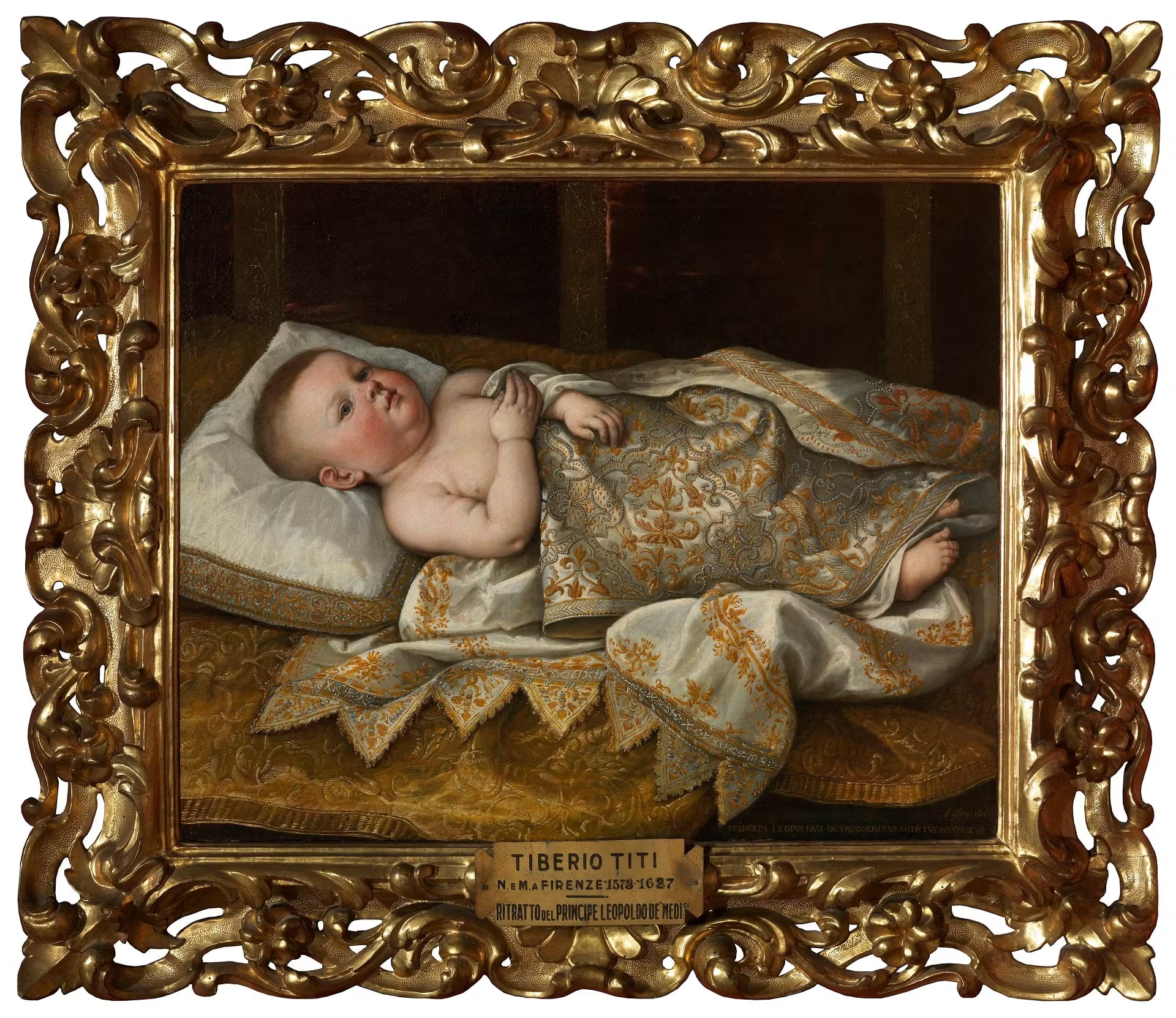 Portrait of Leopoldo de’ Medici in swaddling
