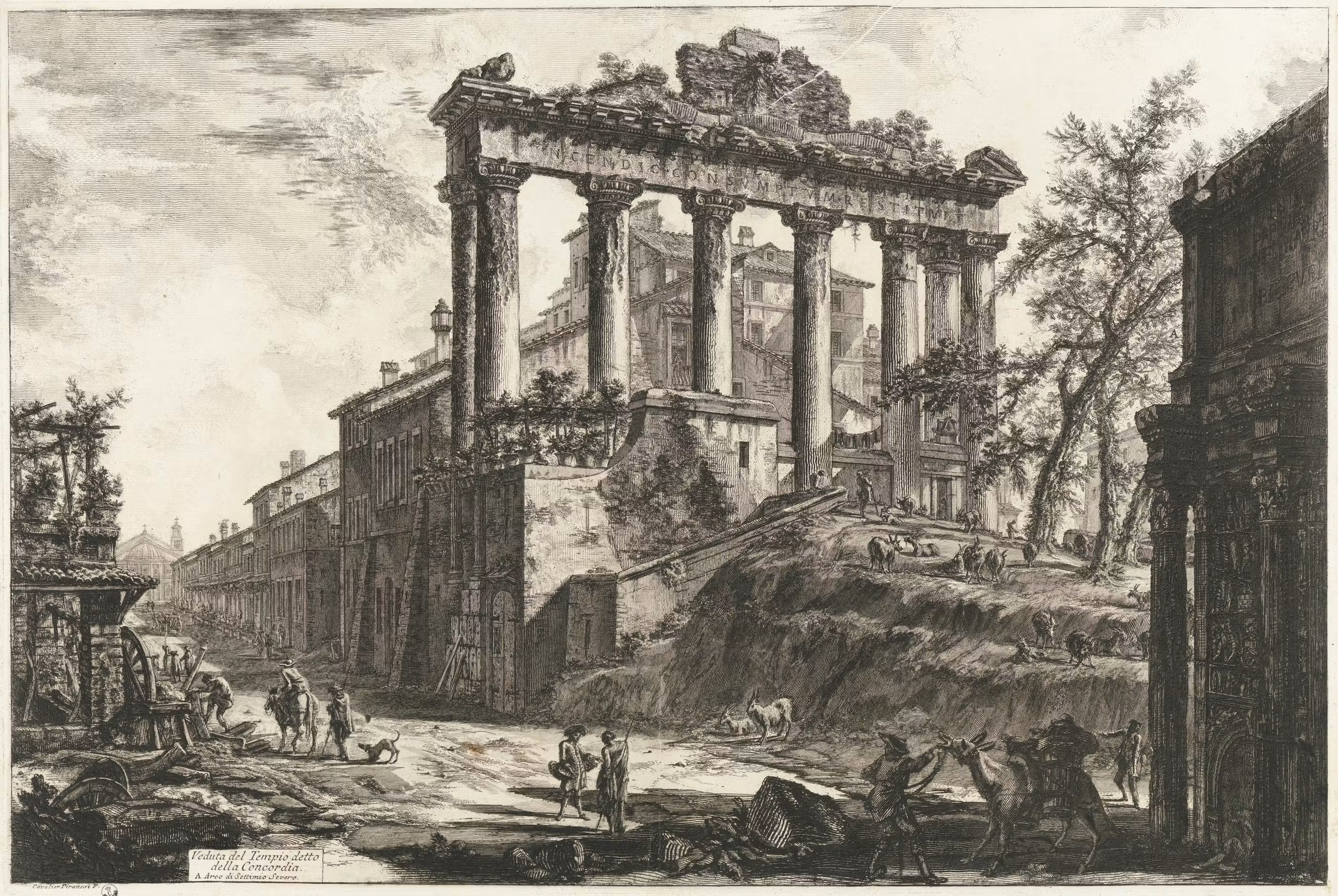 View of the so-called Temple of Concord, in ‘Views of Rome’