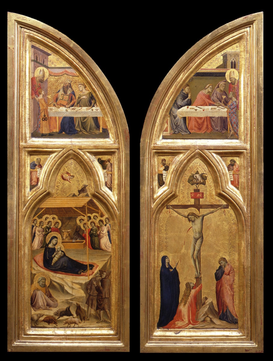 Innenseiten der Flügel des Triptychons (2 Tafeln)