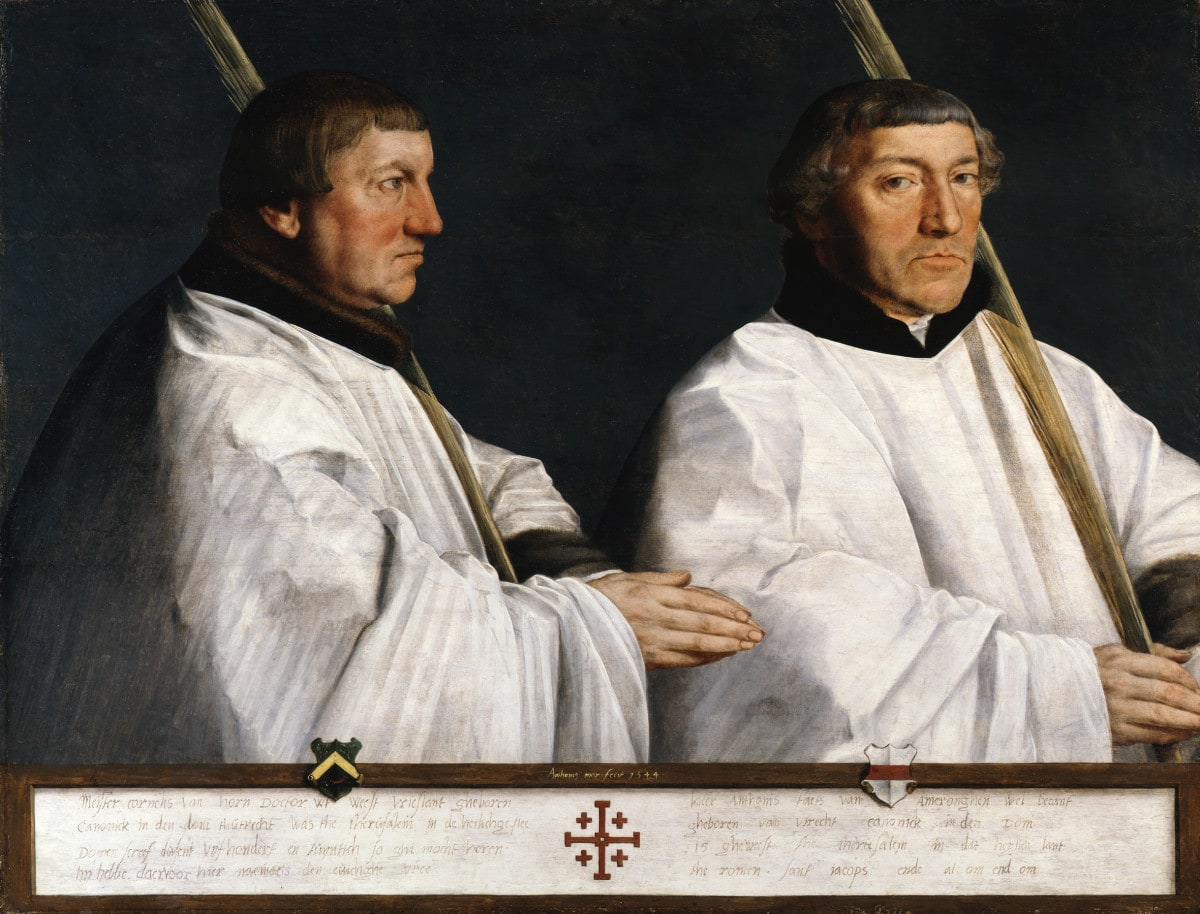 Die Utrechter Domherren Cornelius van Horn und Anthonis Taets van Ameronghen
