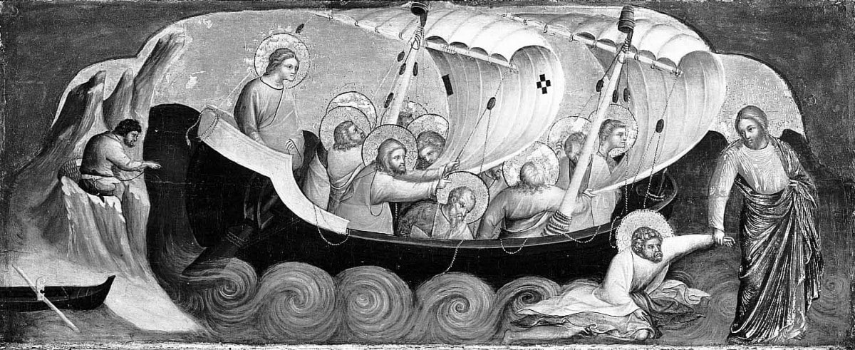 Christus errettet den im Wasser versinkenden Petrus