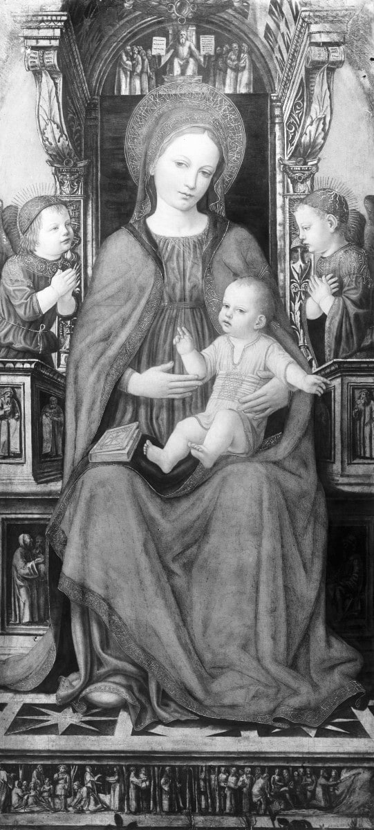 Thronende Maria mit dem Kind