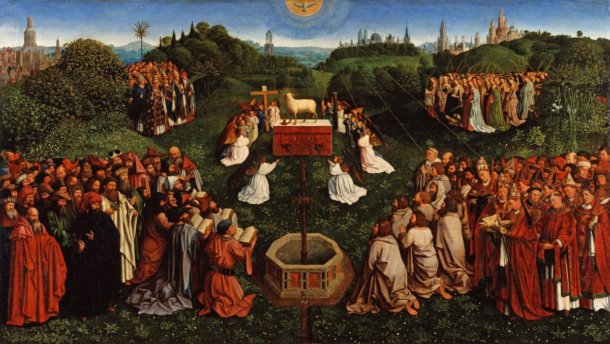 Die Anbetung des mystischen Lammes / Kopie Genter Altar