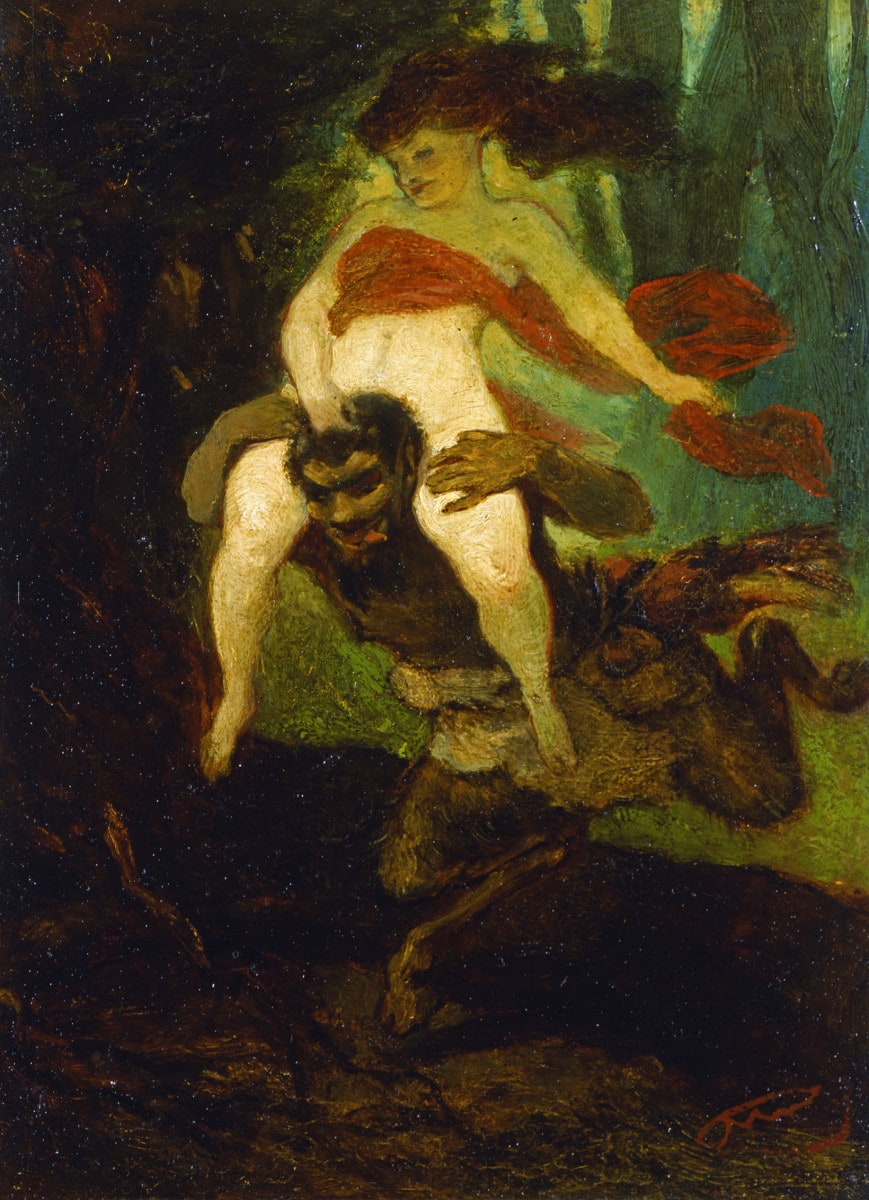 Faun und Nymphe