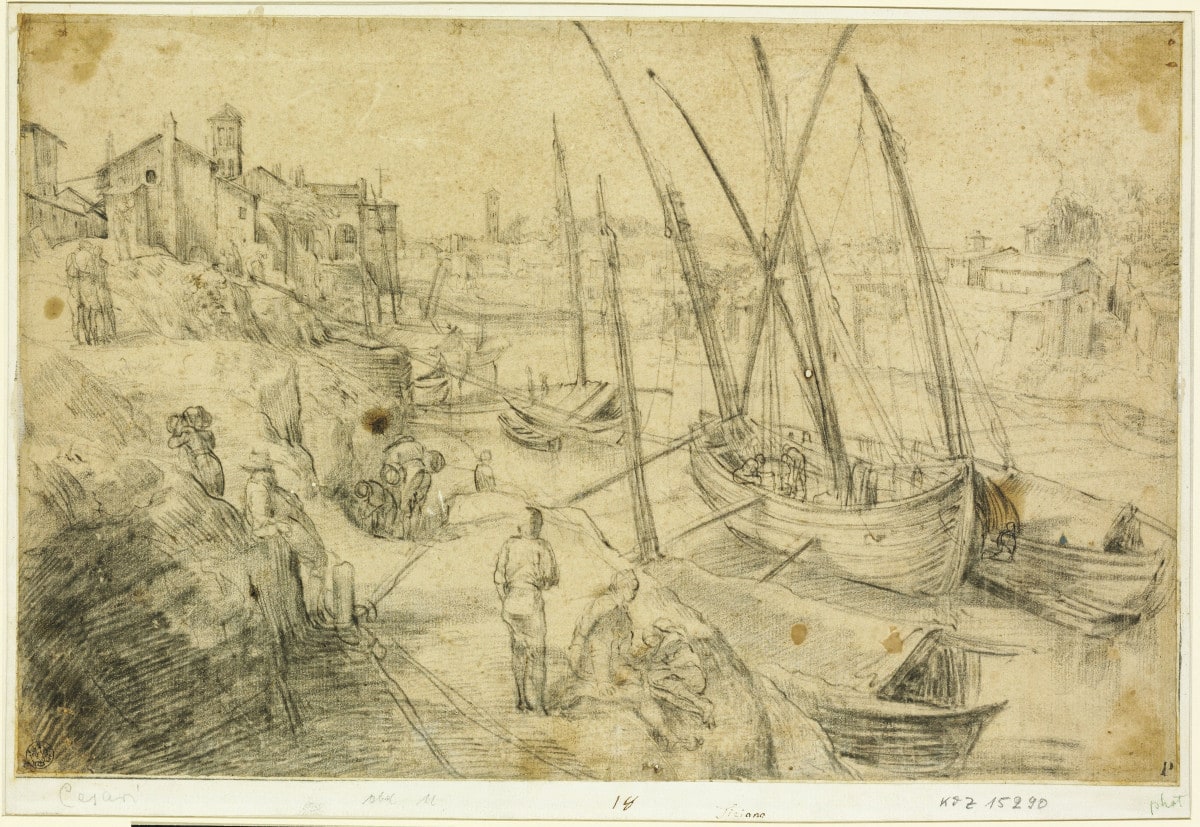 Blick auf den Ripetta-Hafen in Rom