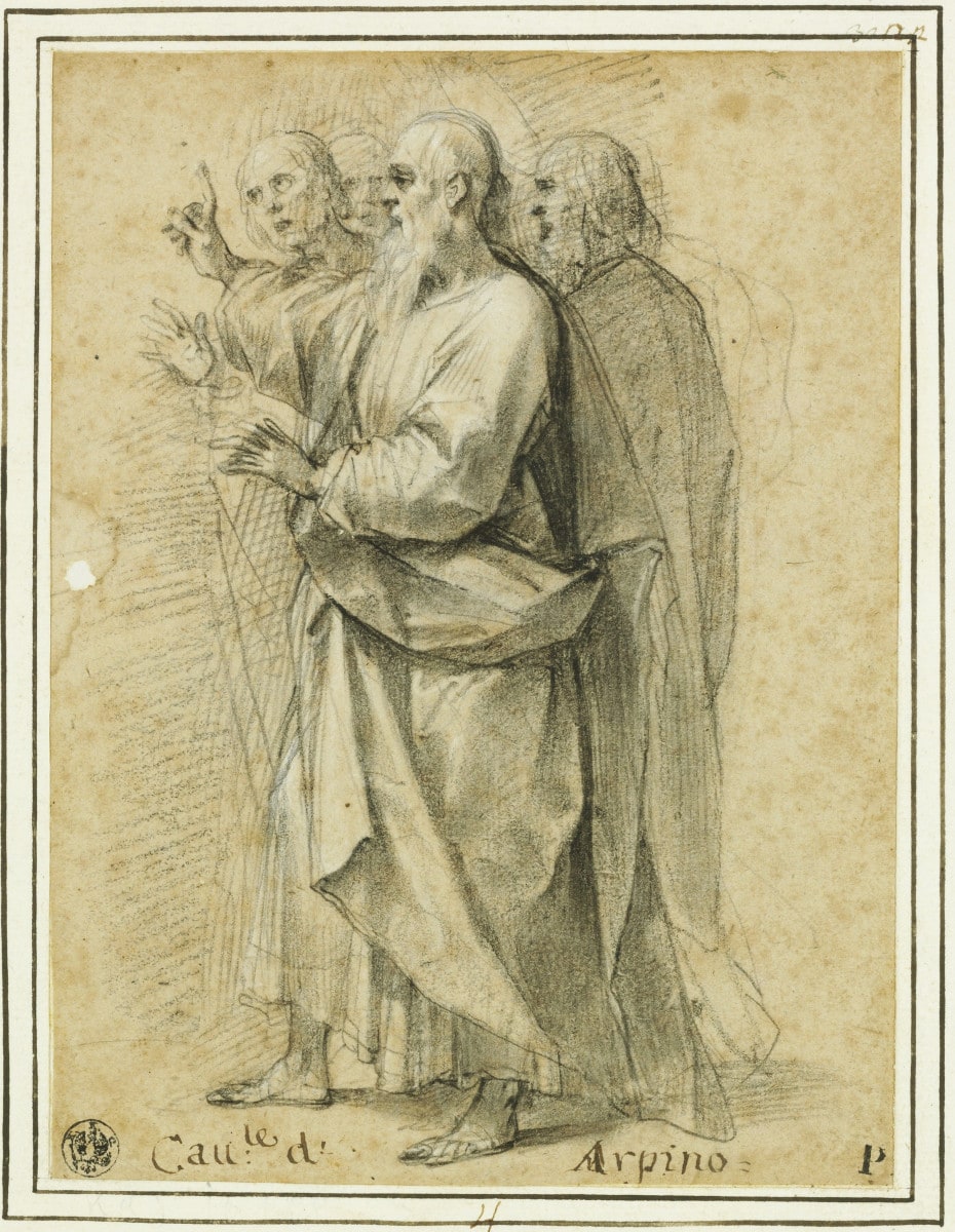 Apostel Matthäus mit Begleitern (der Hl. Matthäus erweckt die Tochter des Königs Egippus vom Tode)