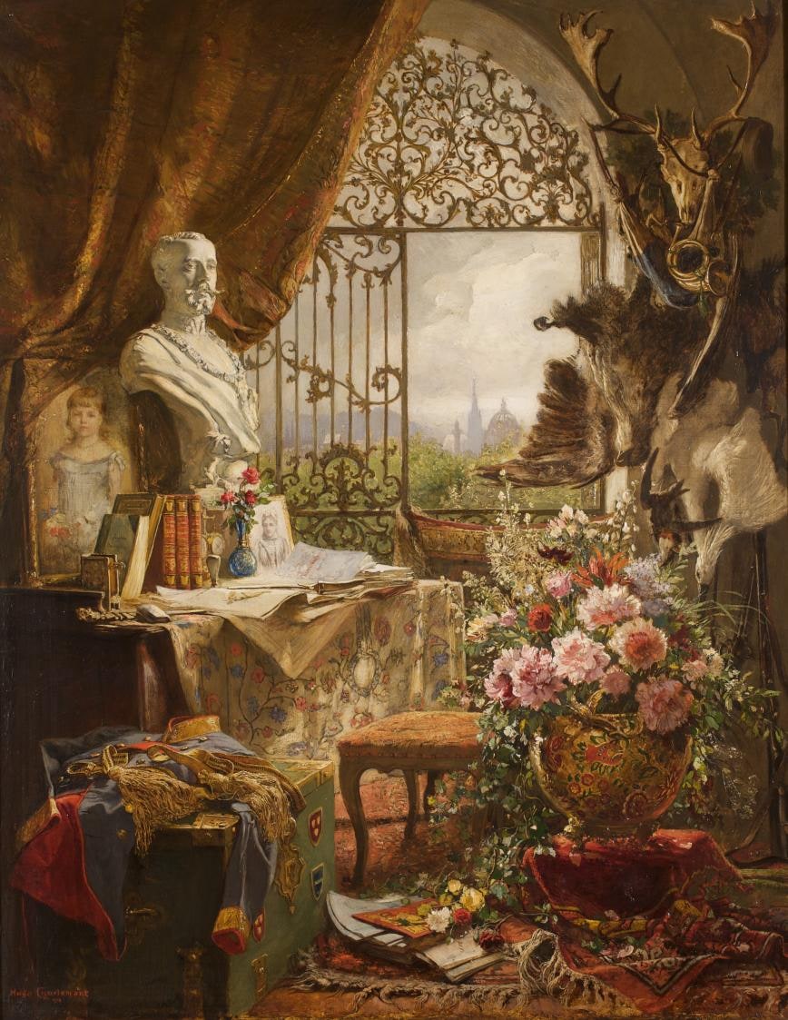 Still Life with Bust of Crown Prince Rudolf