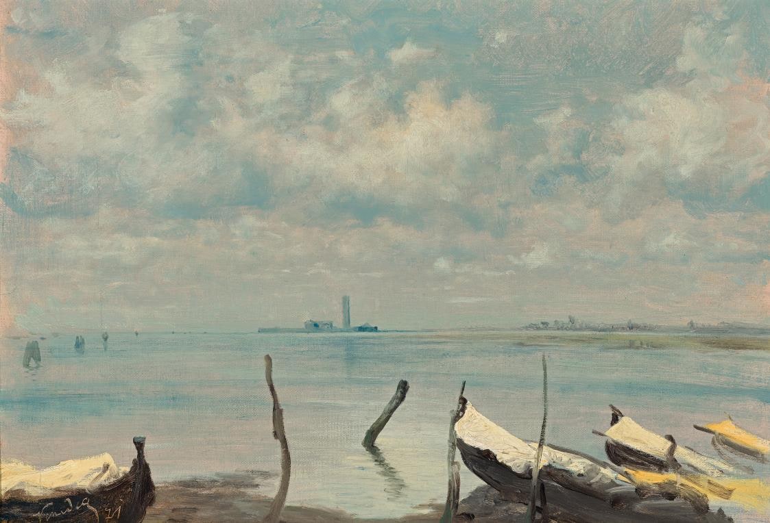 View from Mestre to Venice (Lagoon Scene)