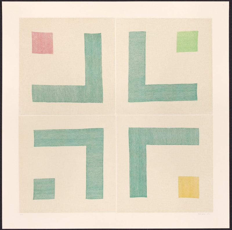 Plain Weave Grid (Emerald Green / Ruby Red / Spring Green / Primrose Yellow)