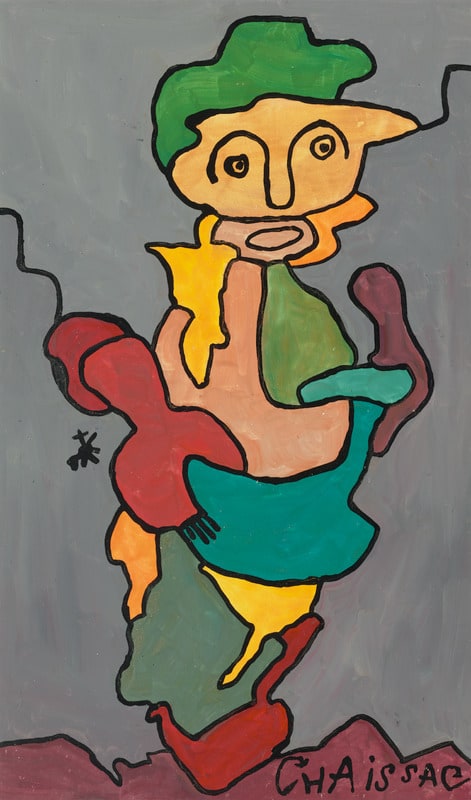 Personnage aux Cheveux Verts (Figure with Green Hair)