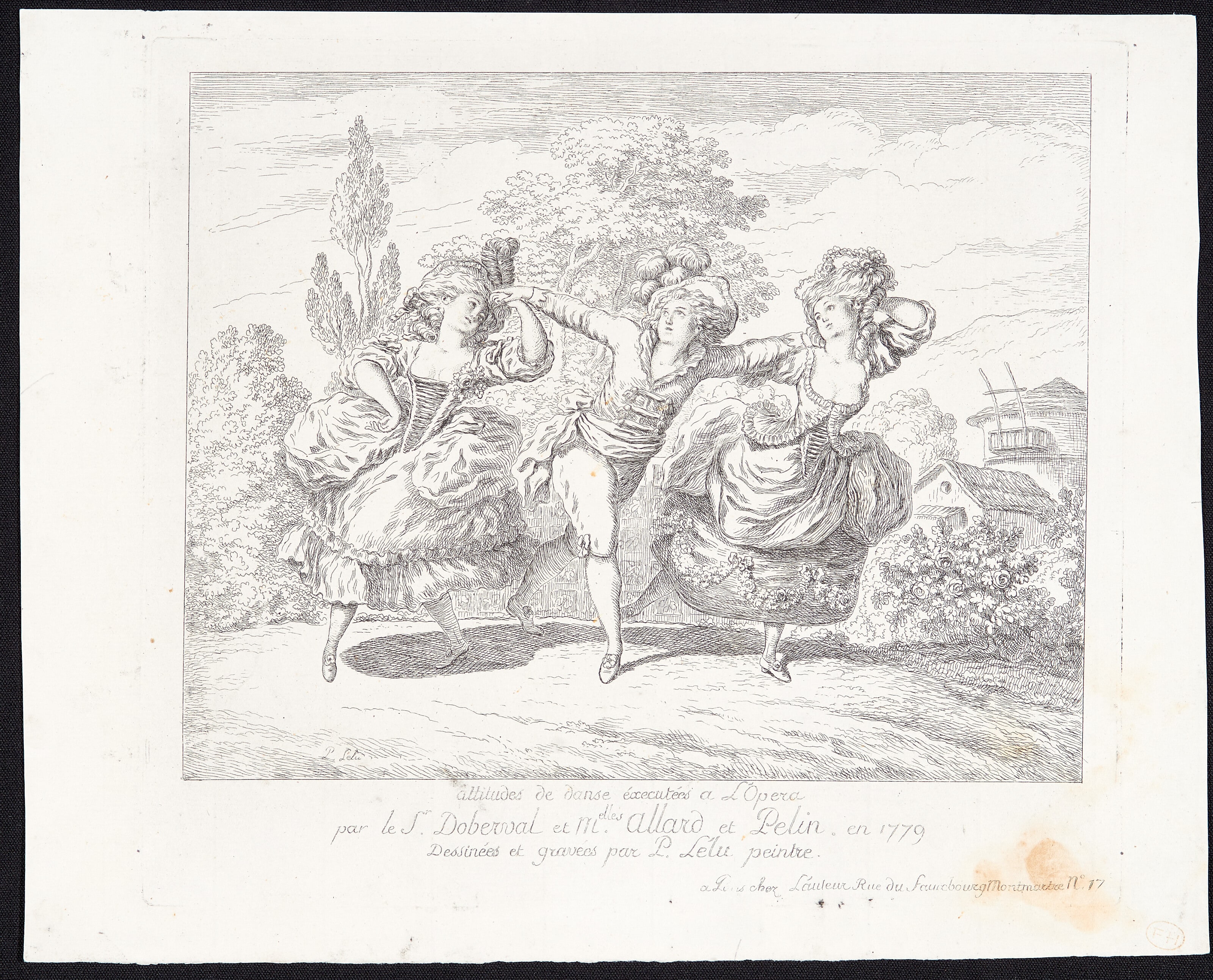 Dobreval, Allard, et Pelin in 1779; attitudes de danse executees a l'opera IBnF