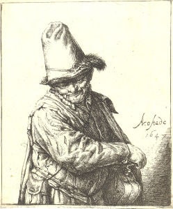Etching; Organ Grinde r