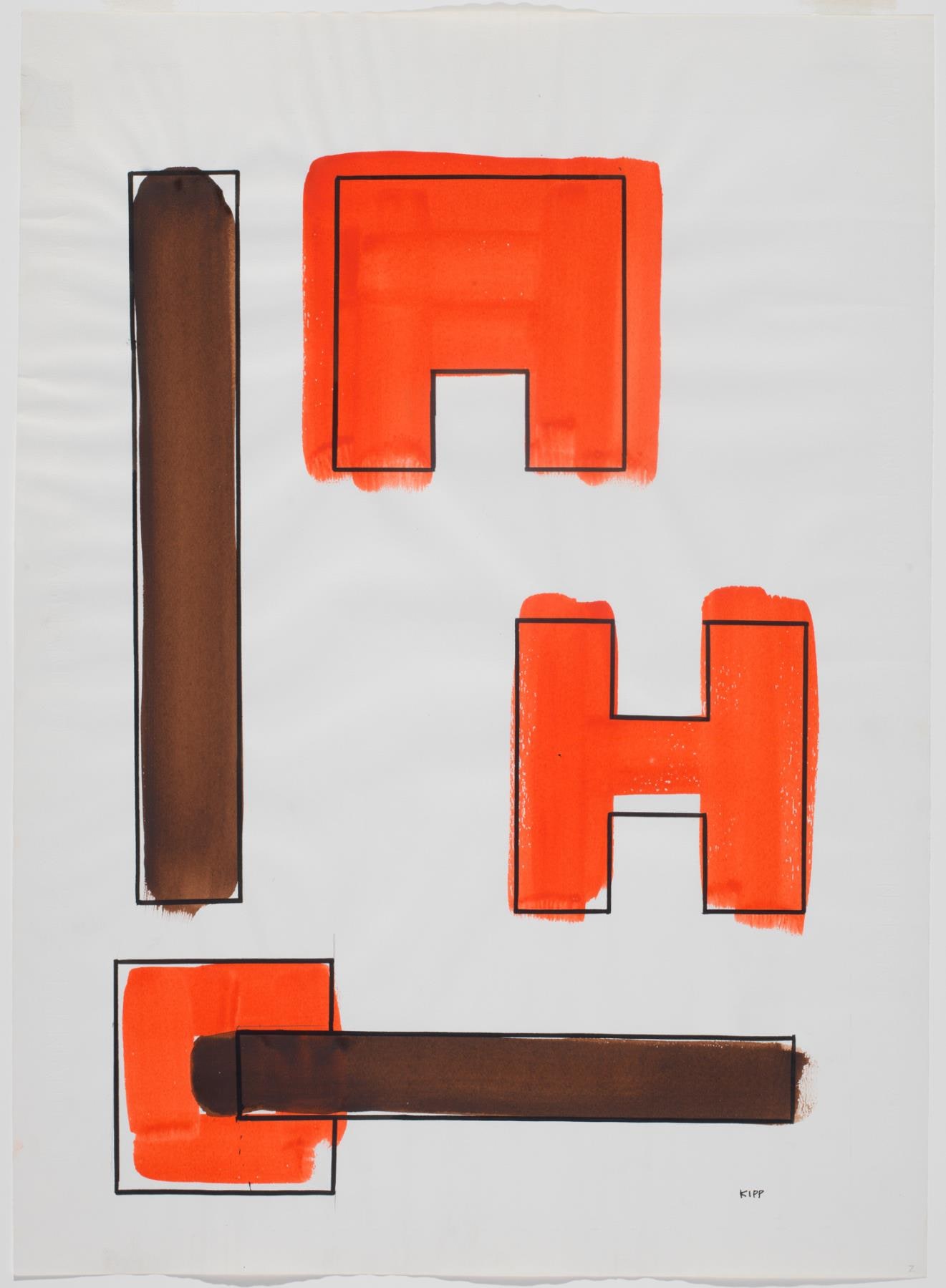 Brown and Red