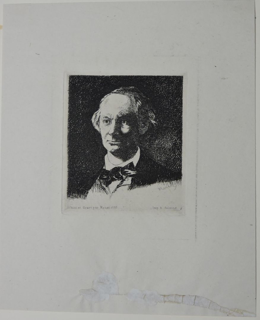 Portrait of Charles Baudelaire, after a Photograph by Nadar