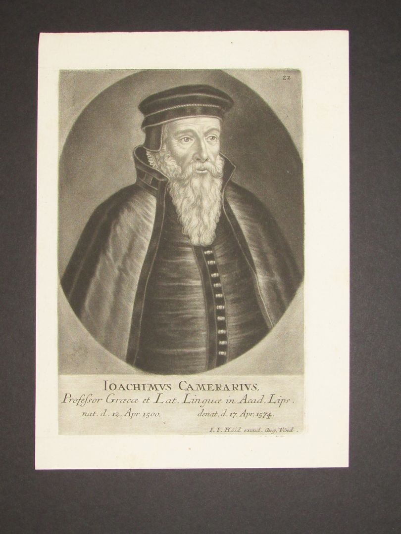 Portrait of Joachimm Camerarius