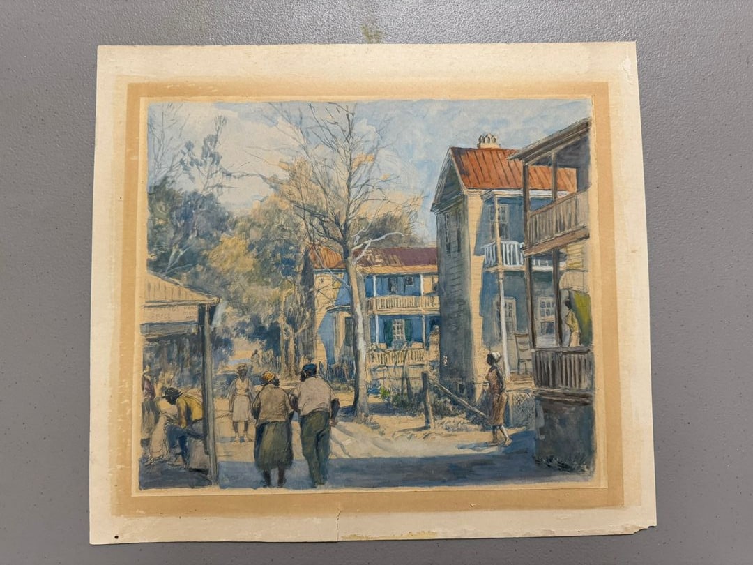 Street Scene (possibly near Beaufort, SC)