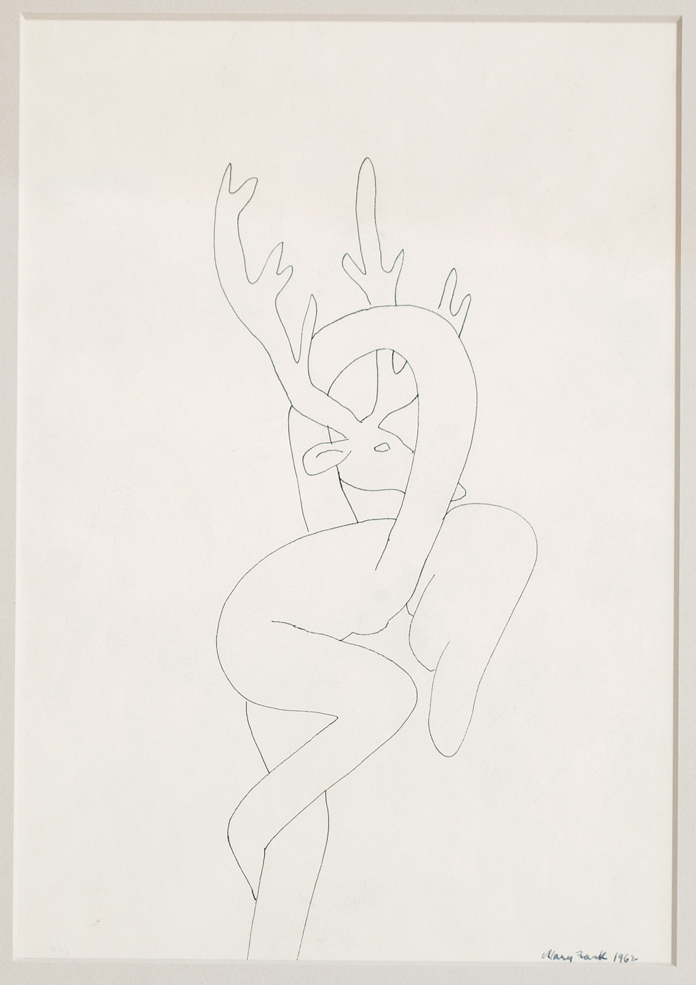Figure with Deer