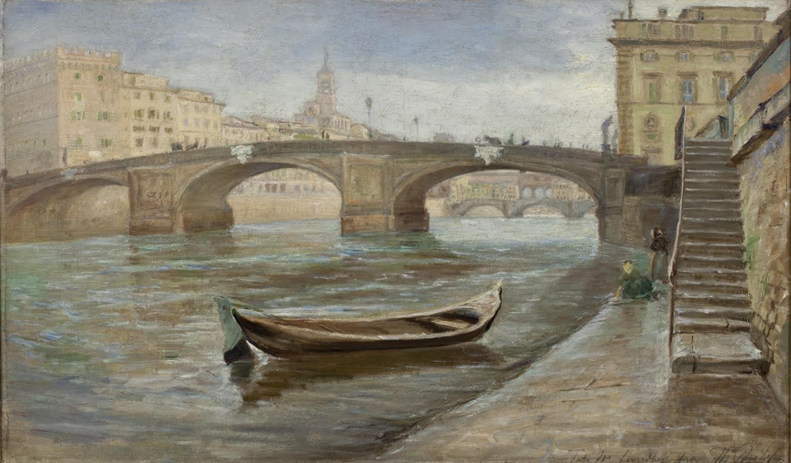 Gråvejrsdag i Florents ved Ponte S. Trinita