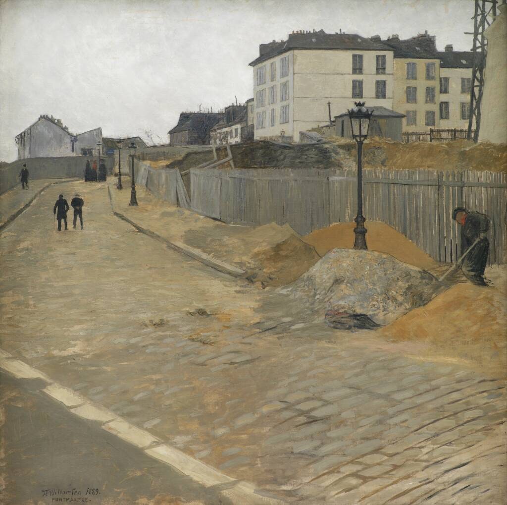 Vinterdag på Montmartre