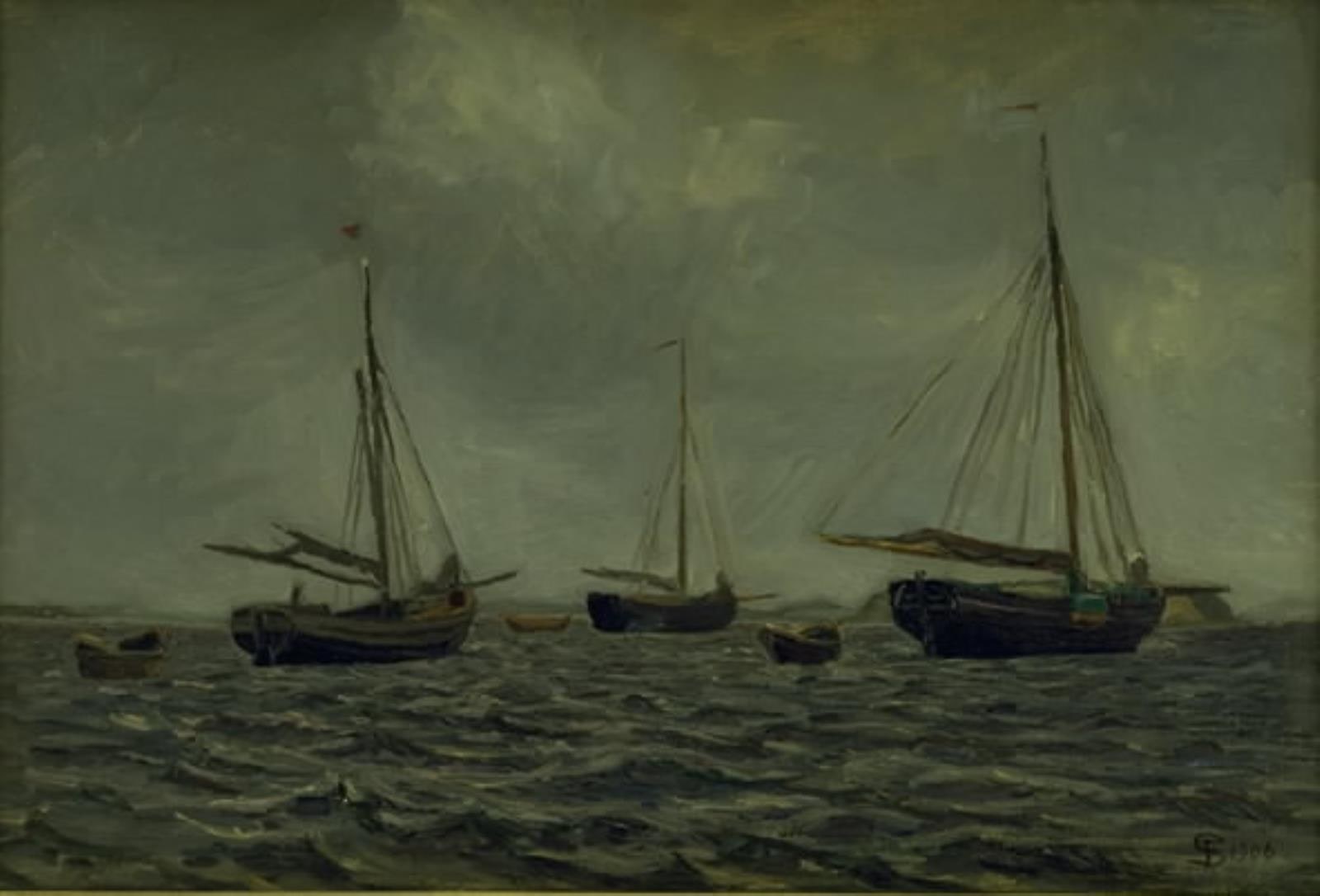 Ankerliggere. Korshavn