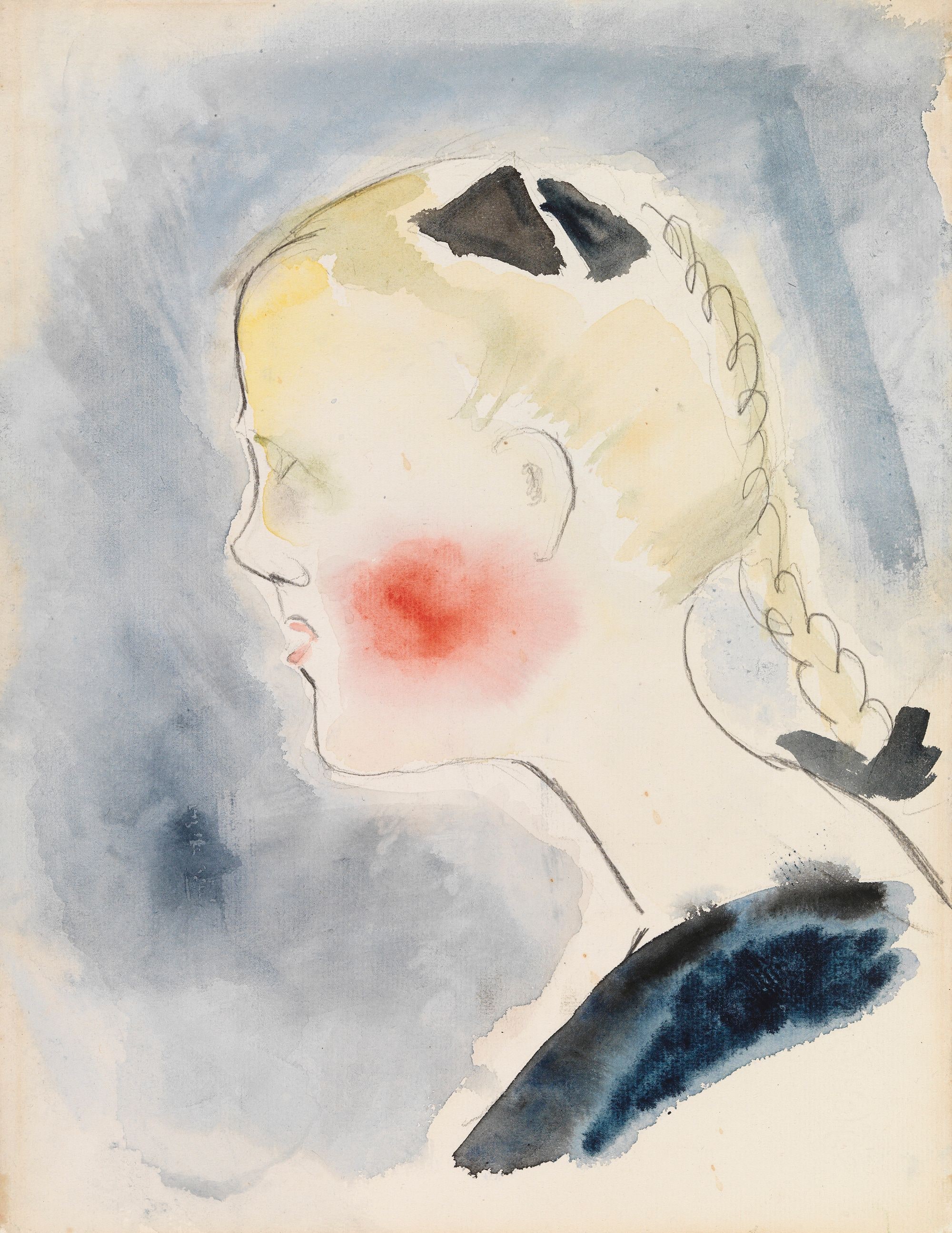 Girl with Red Cheeks