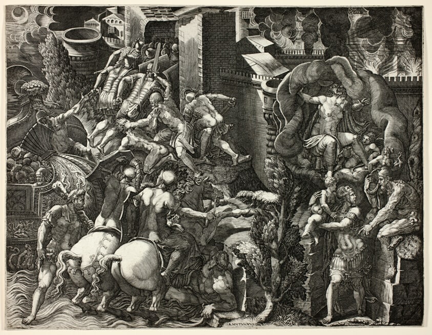 The Fall of Troy and the Escape of Aeneas