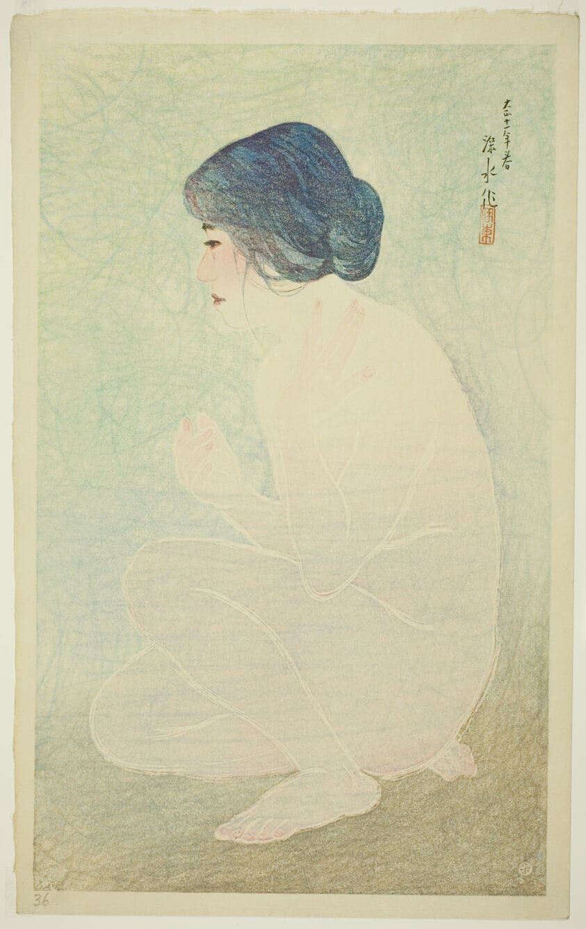 Early Summer Bath, from the series “Twelve Images of Modern Beauties”