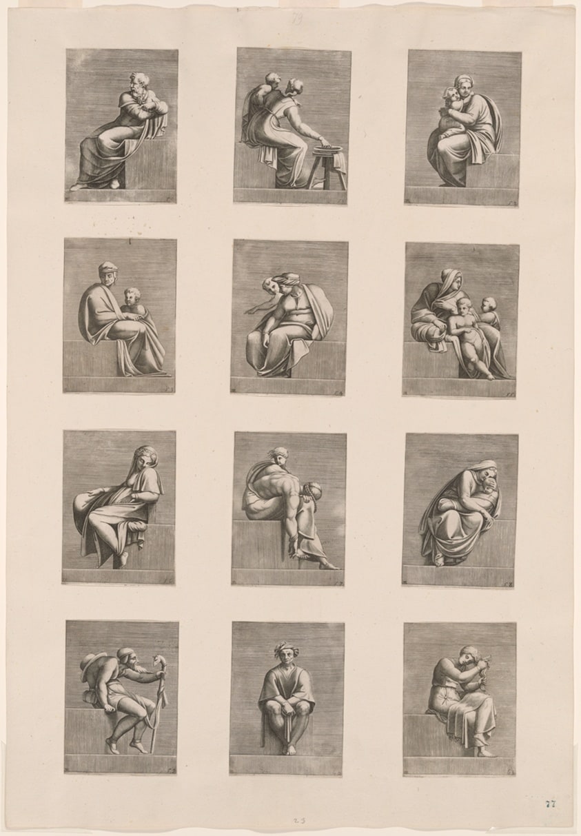 Figures from the Ceiling of the Sistine Chapel