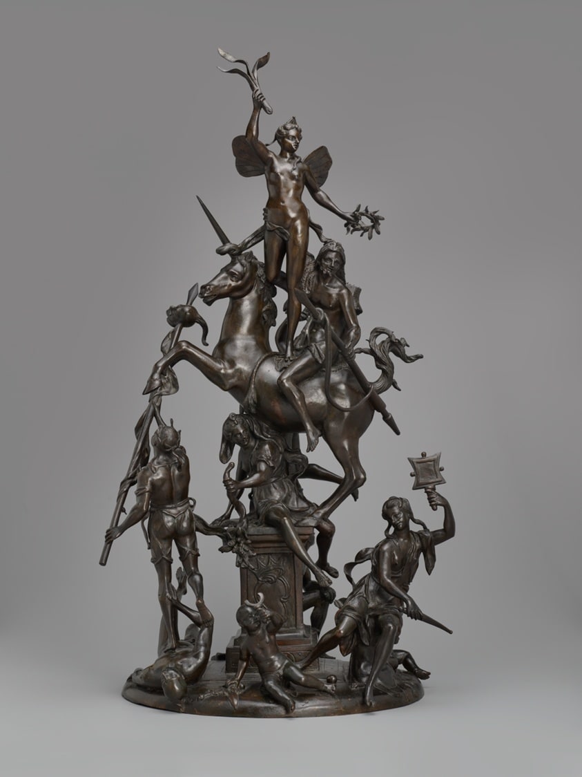 Allegorical Group of Victory Supported by Valor