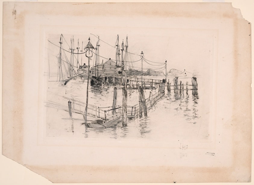 The Old Toll House at Bridgeport (Large Plate)