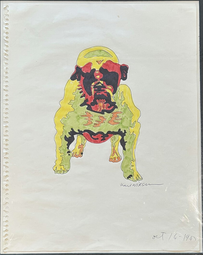 Untitled (sketch of a dog)
