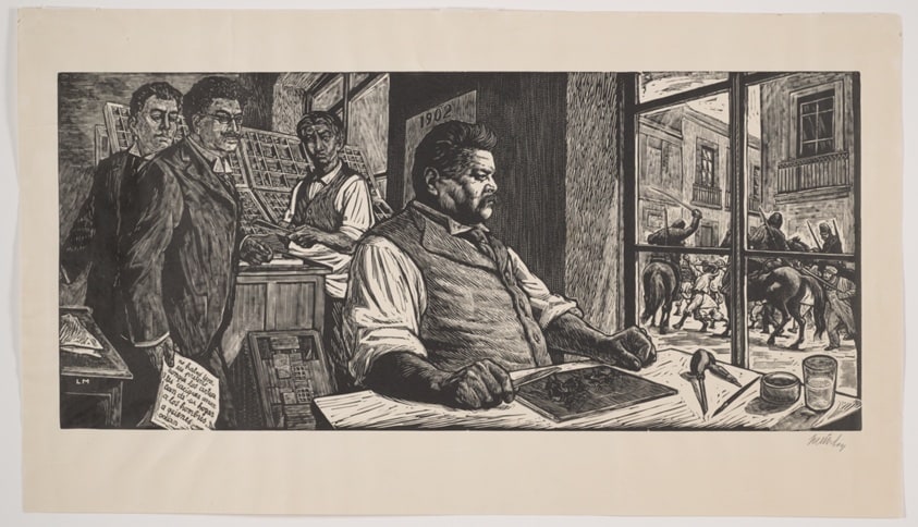 Posada in His Workshop (Homage to Posada)