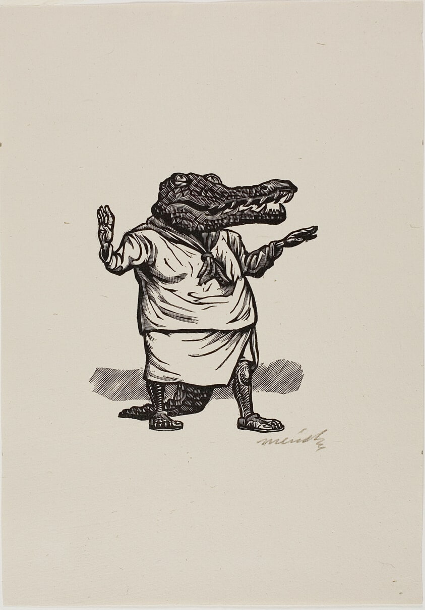 The Mayor Talks, plate 21 from Méndez: 25 Prints