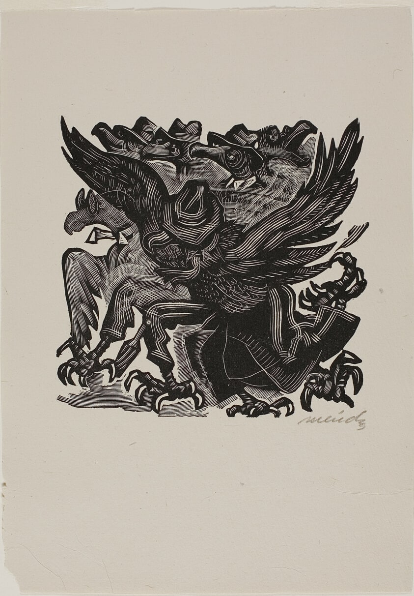 The Capers of the Drunken Buzzard, plate 18 from Méndez: 25 Prints