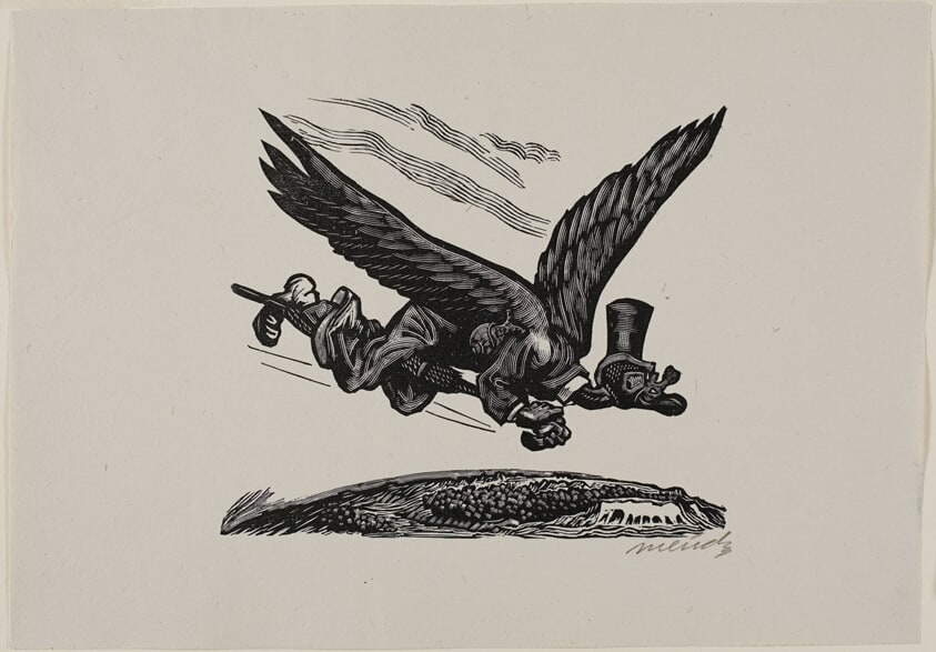 Flying for World Conquest, plate 8 from Mendez: 25 Prints