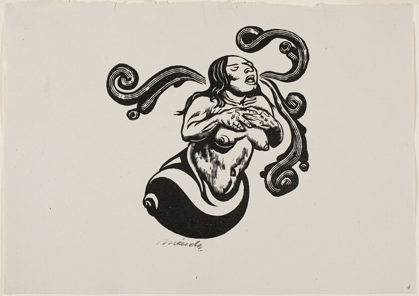 The Reply of Madame Snail, plate 6 from Méndez: 25 Prints
