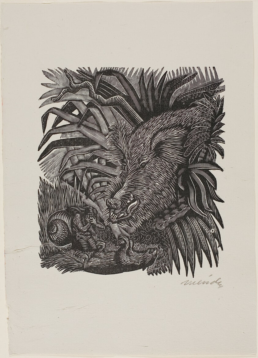 The Friendly Wild Boar, plate 2 from Méndez: 25 Prints
