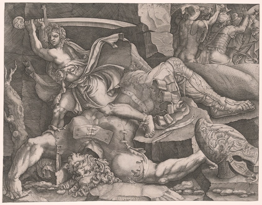 David Cutting Off Goliath's Head