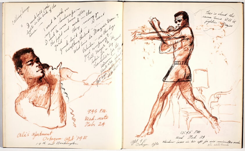 Ali vs Frazier (Sketchbook #22)