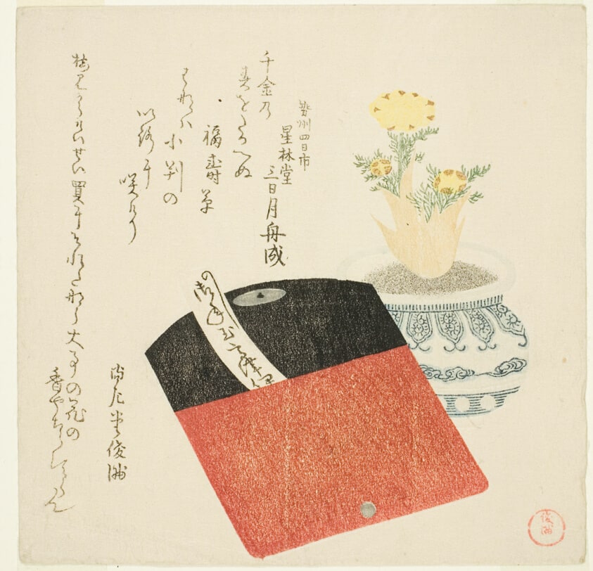 Coin Pouch and Potted Adonis