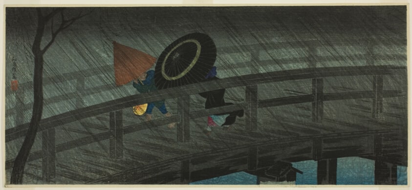 Izumi Bridge in Rain (Izumibashi no ame)