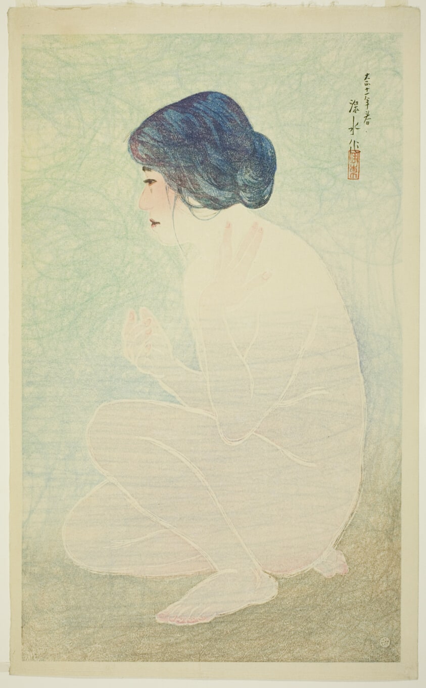 Early Summer Bath, from the series “Twelve Images of Modern Beauties”