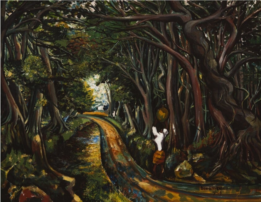 Woman on a Forest Path