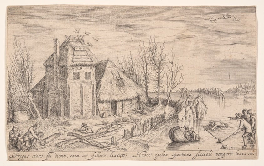 Winter Landscape with Ice Skaters, from Landscapes